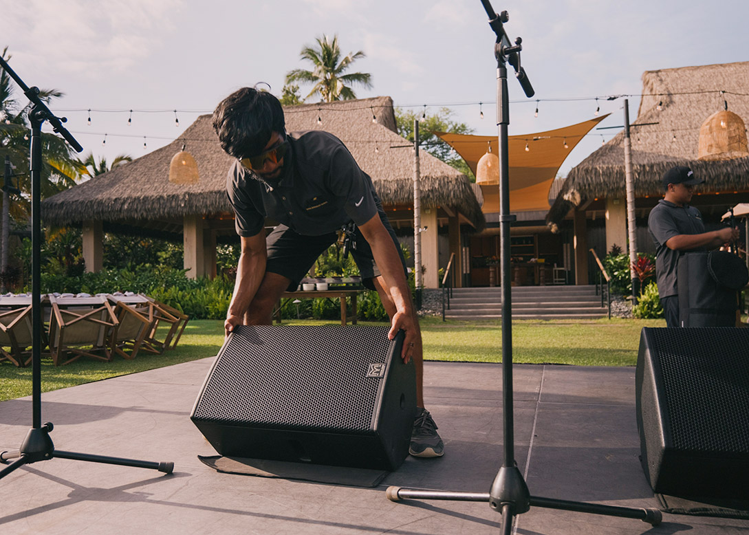 Live event production by Audio Specialist Hawaii on the Big Island